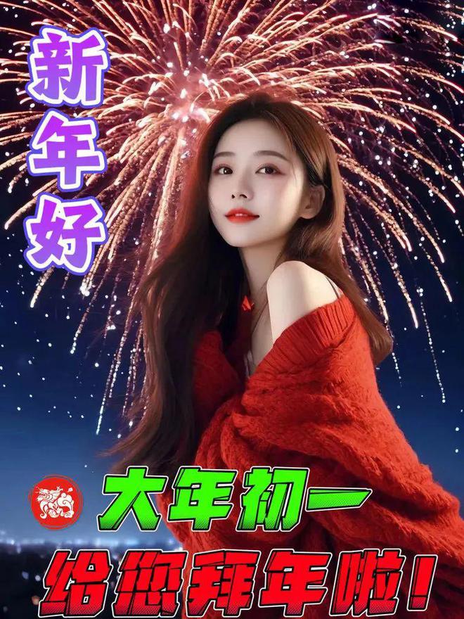 2月10日春節快樂今日大年初一龍年春節快樂祝福語圖片表情大全愿君新年吉祥安康FB體育 FB體育平臺愿君龍年大吉(圖1)