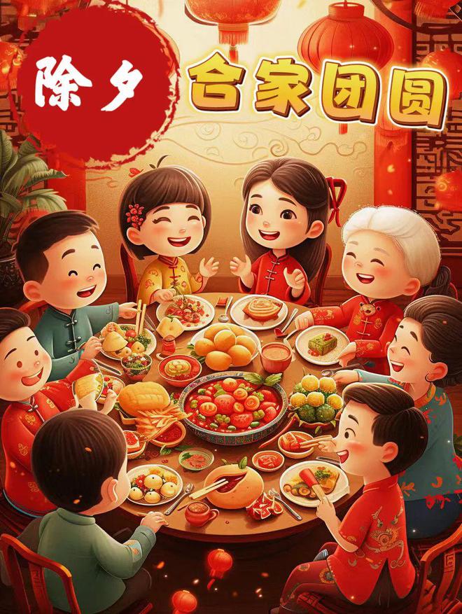 FB體育 FB體育平臺(tái)2024年2月9日大年三十除夕快樂(lè)除夕祝福圖片新年問(wèn)候祝福語(yǔ)。祝大家新春吉祥！(圖5)