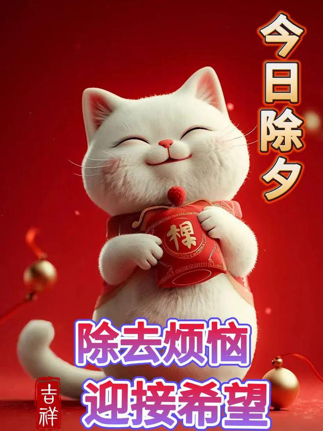 FB體育 FB體育平臺(tái)2024年2月9日大年三十除夕快樂(lè)除夕祝福圖片新年問(wèn)候祝福語(yǔ)。祝大家新春吉祥！(圖11)